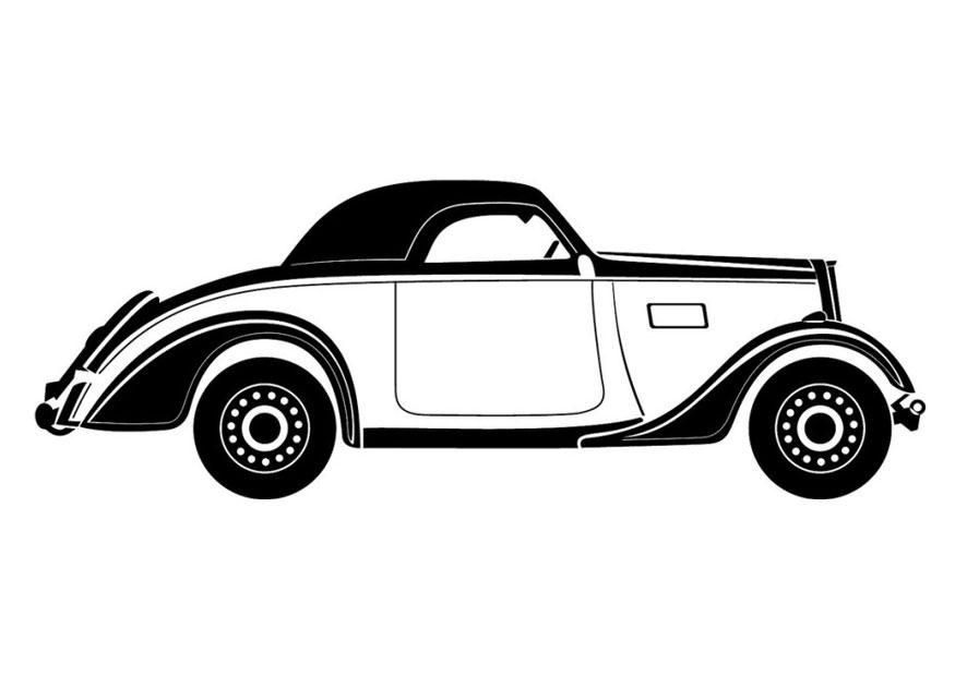 carro antigo Página para colorir carro antigo