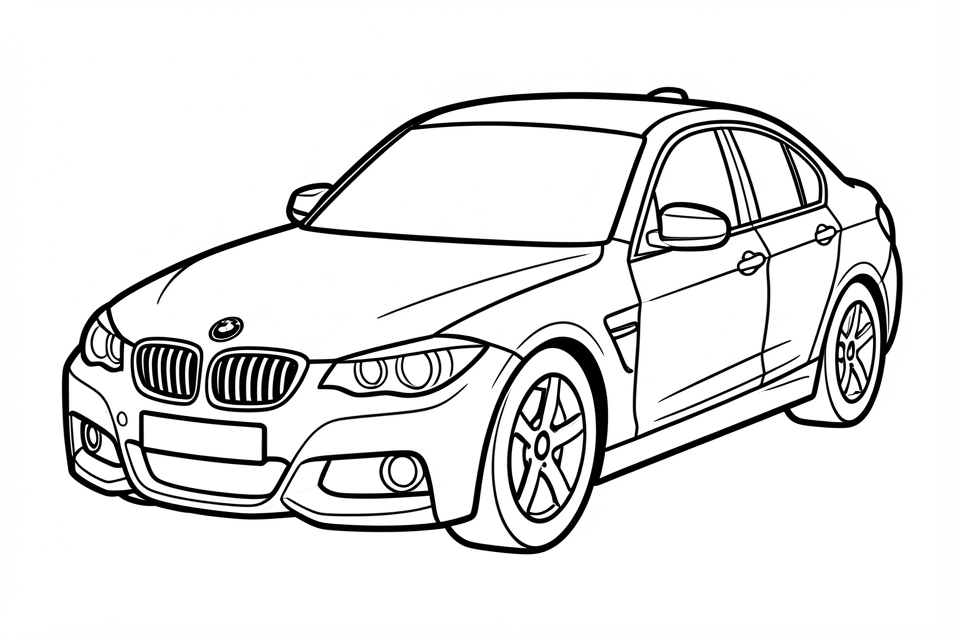 carro - bmw Página para colorir carro - bmw