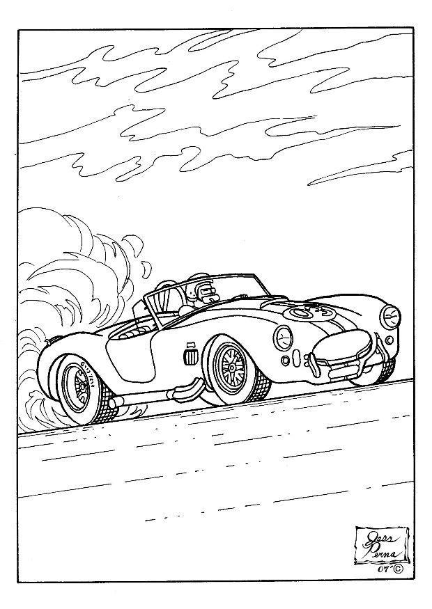 carro de corridas Página para colorir carro de corridas