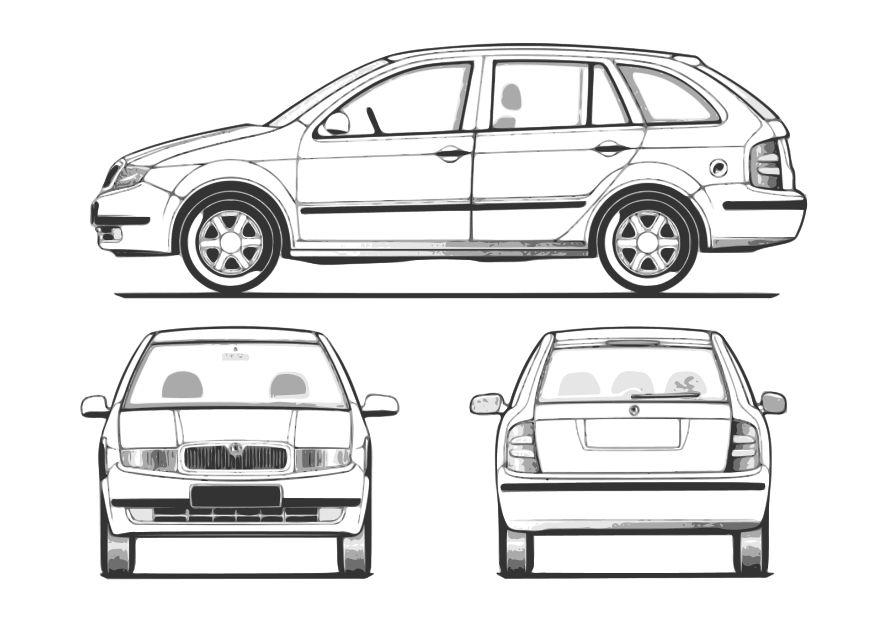 carro - fabia Página para colorir carro - fabia