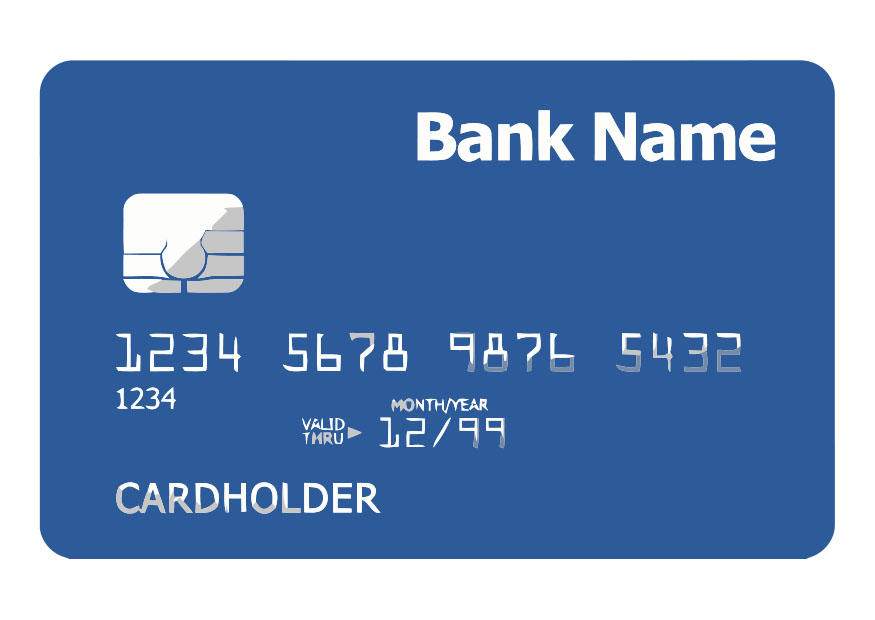 cartA£o de banco - lado da frente imagem cartA£o de banco - lado da frente