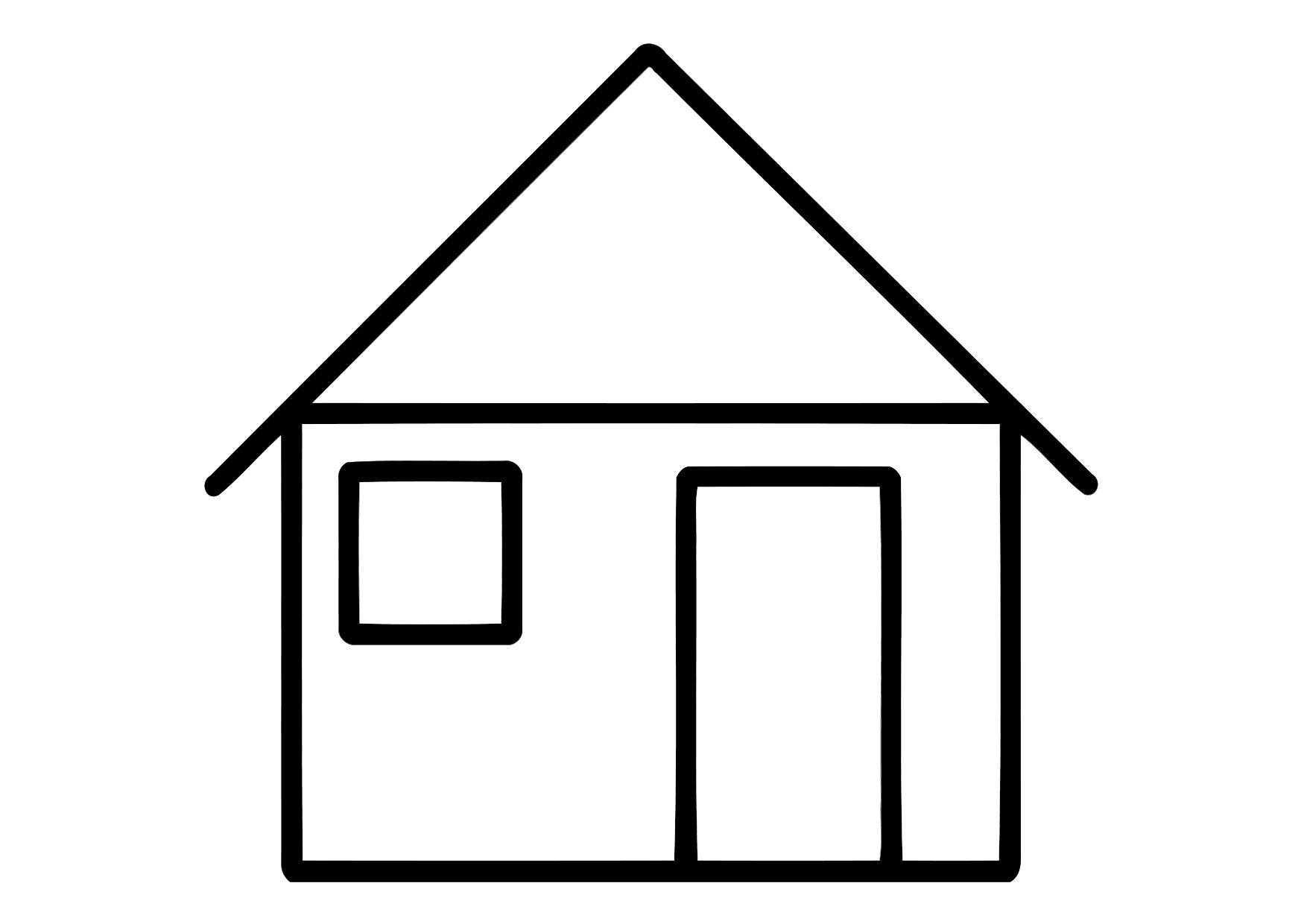 casa Página para colorir casa