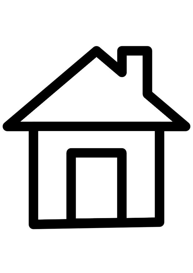 casa Página para colorir casa