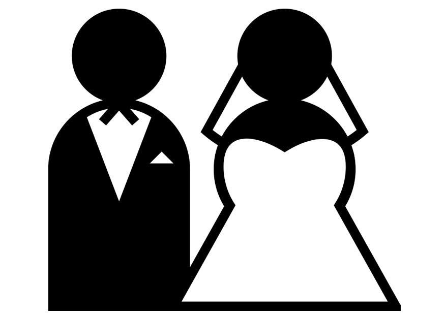 casamento Página para colorir casamento