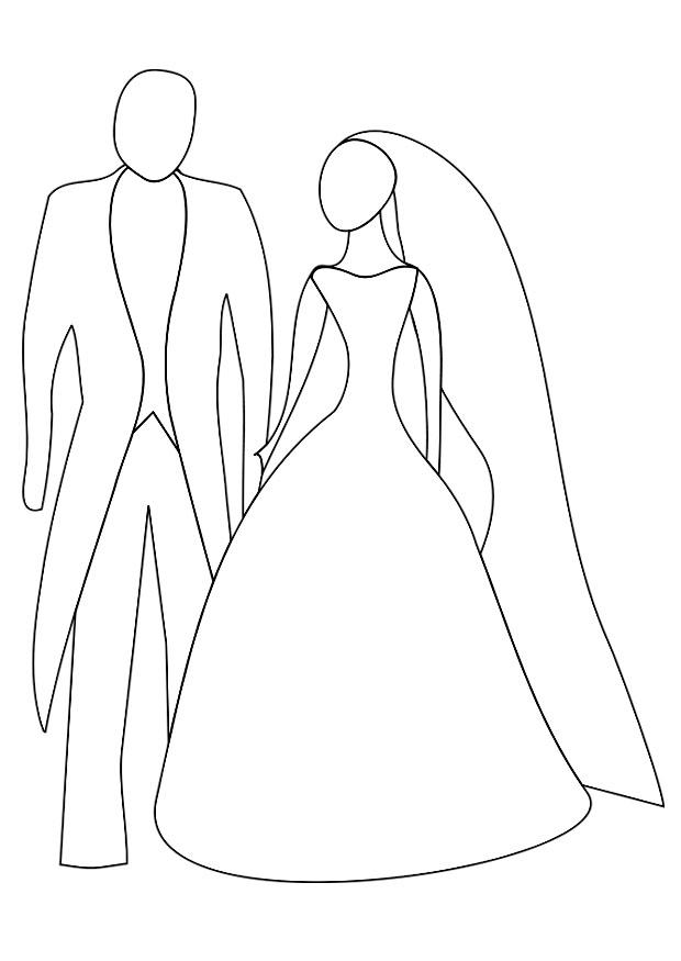 casamento Página para colorir casamento