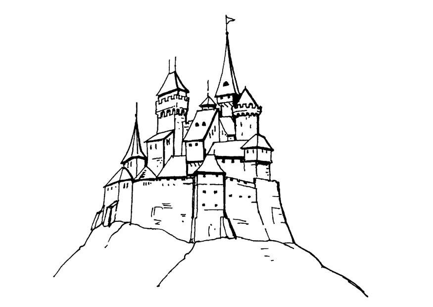 castelo Página para colorir castelo