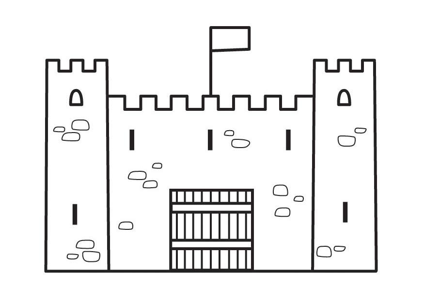 castelo Página para colorir castelo