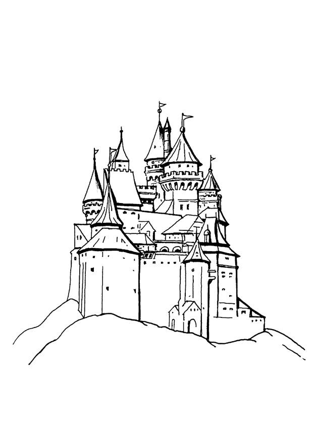 castelo Página para colorir castelo
