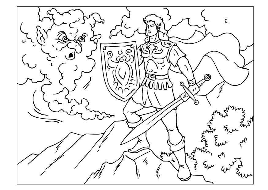 cavaleiro Página para colorir cavaleiro