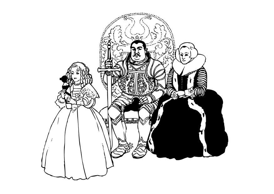 cavaleiro com a famAlia Página para colorir cavaleiro com a famAlia