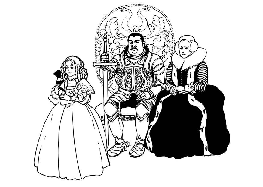 cavalheiro e famAlia Página para colorir cavalheiro e famAlia