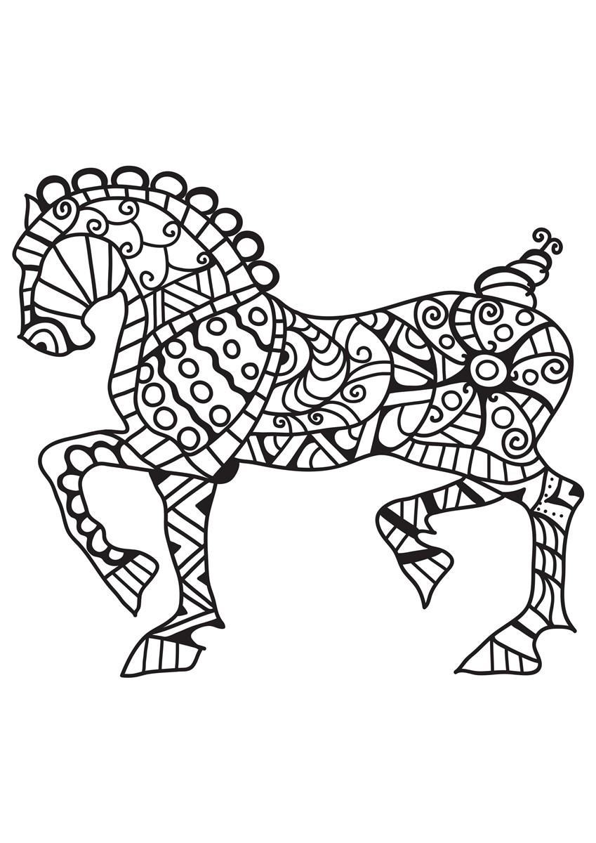 cavalo Página para colorir cavalo
