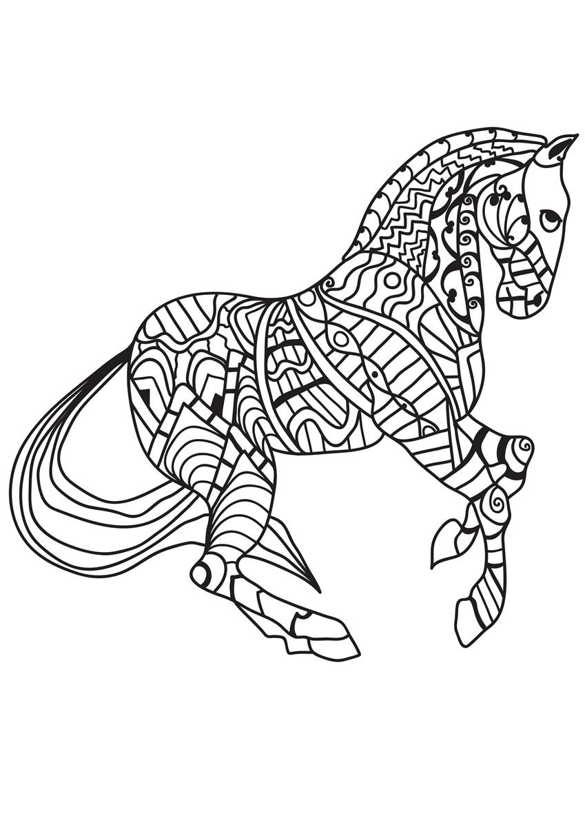cavalo Página para colorir cavalo