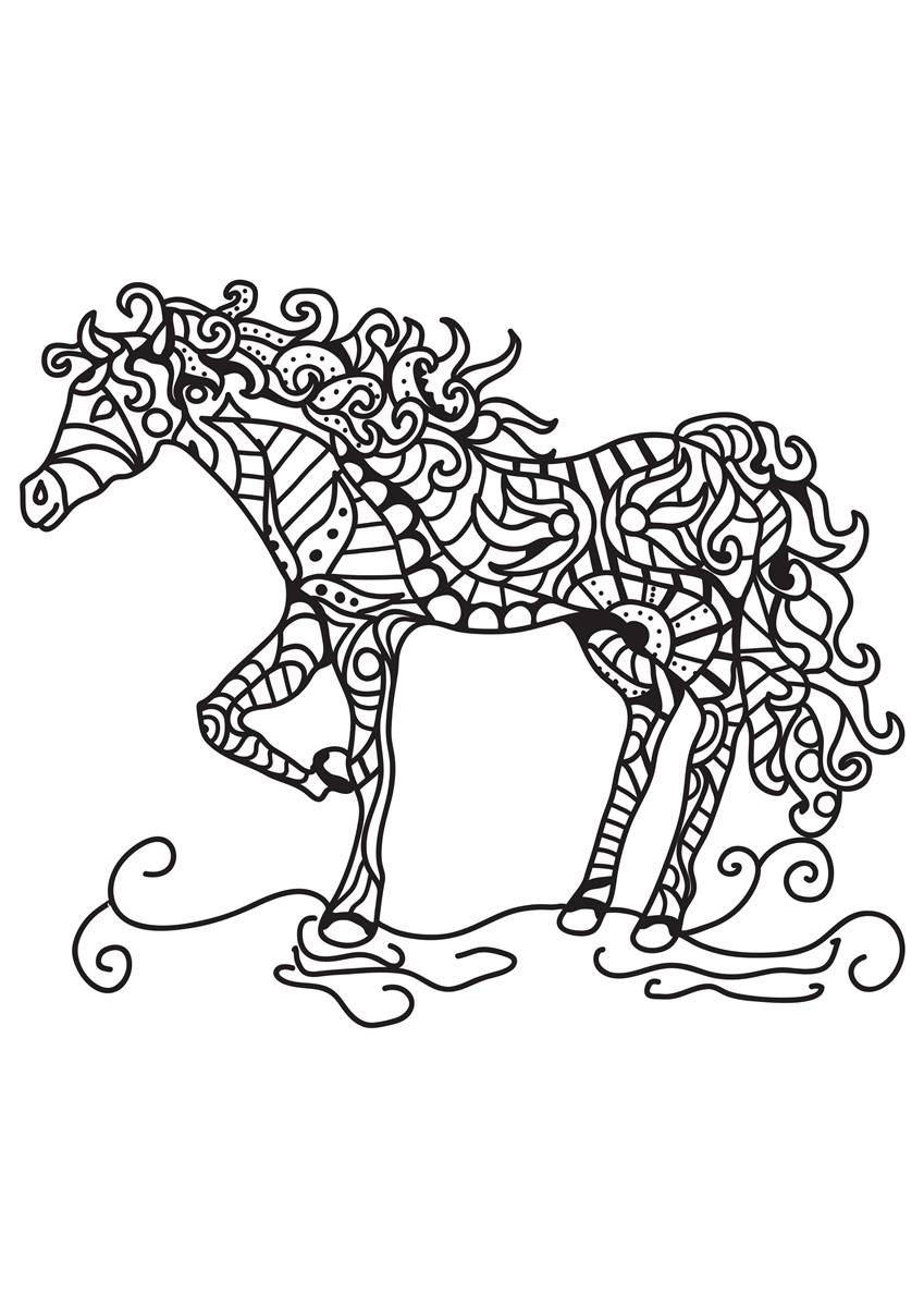 cavalo Página para colorir cavalo