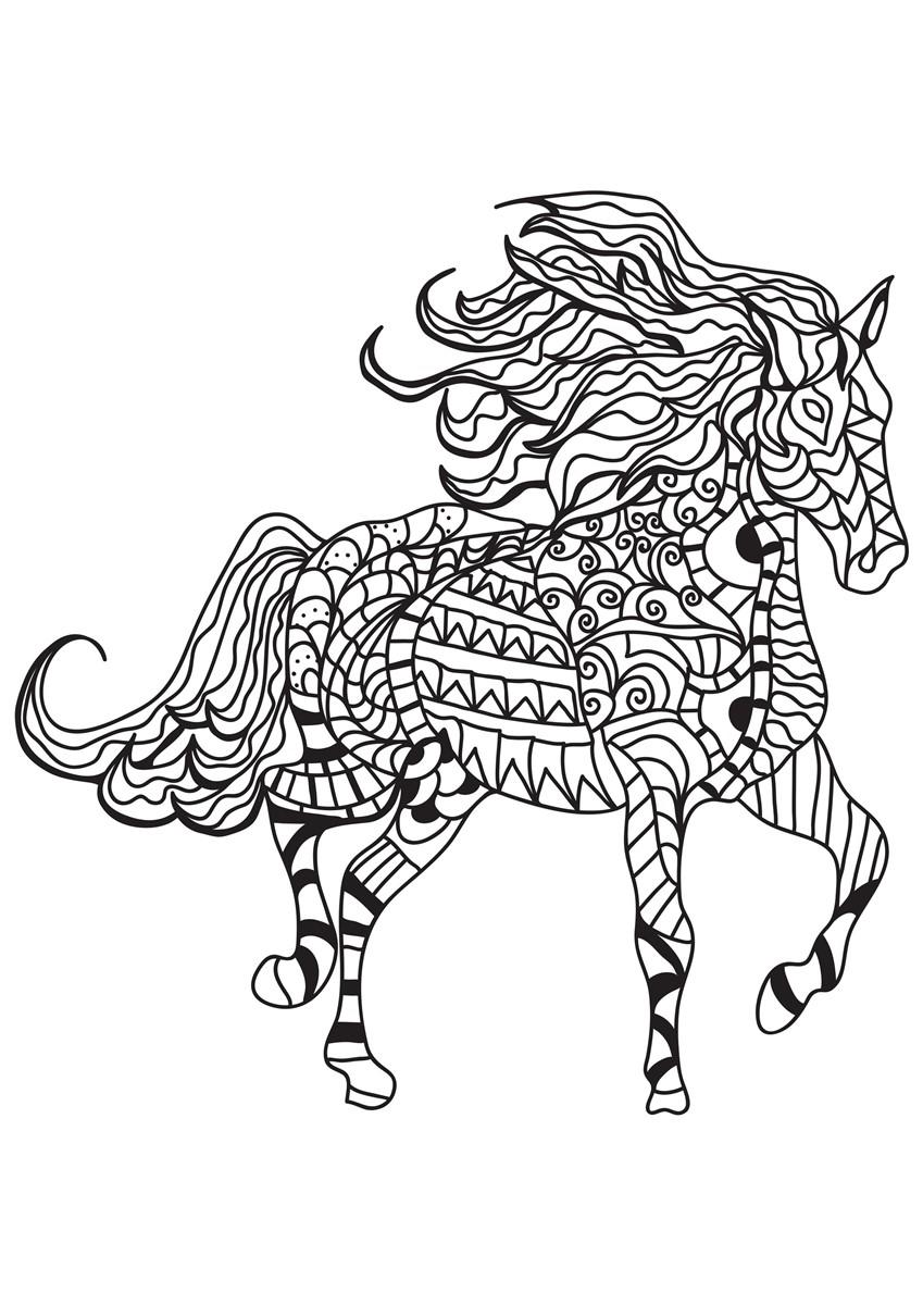 cavalo Página para colorir cavalo