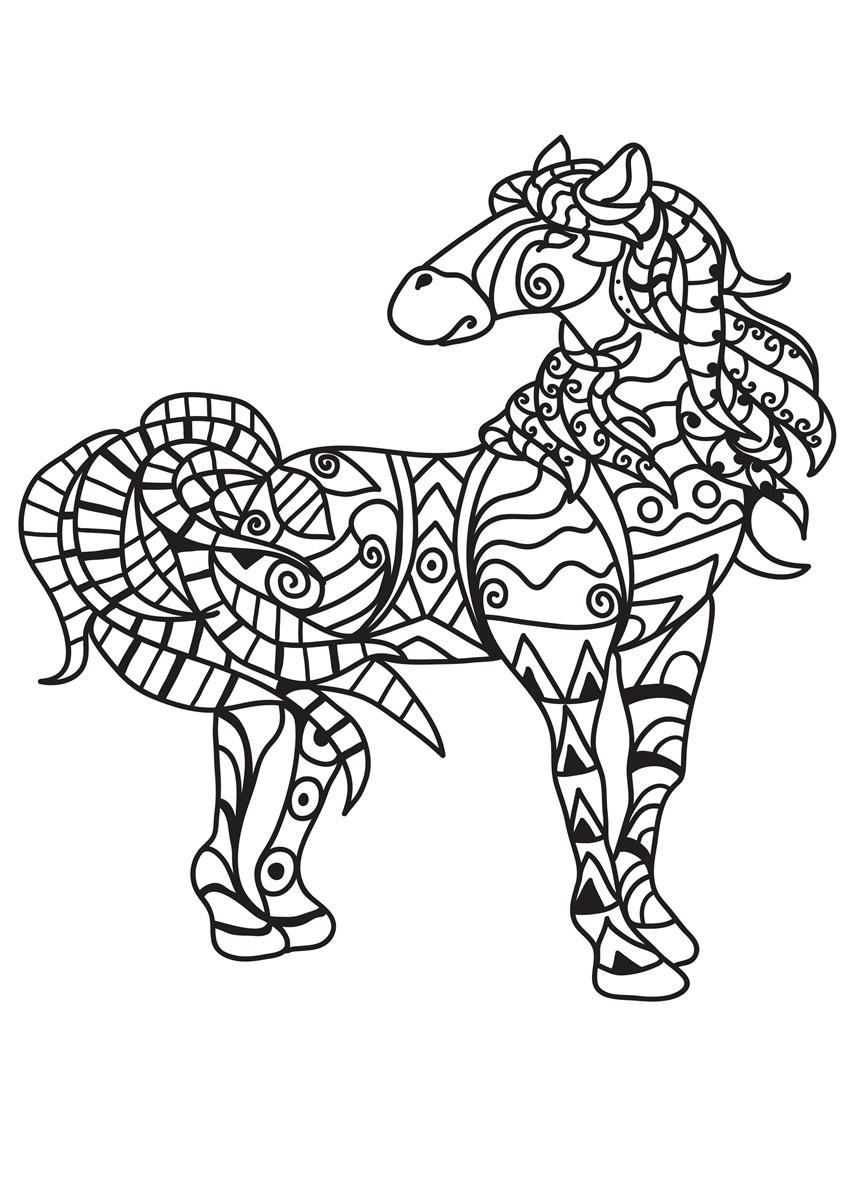 cavalo Página para colorir cavalo