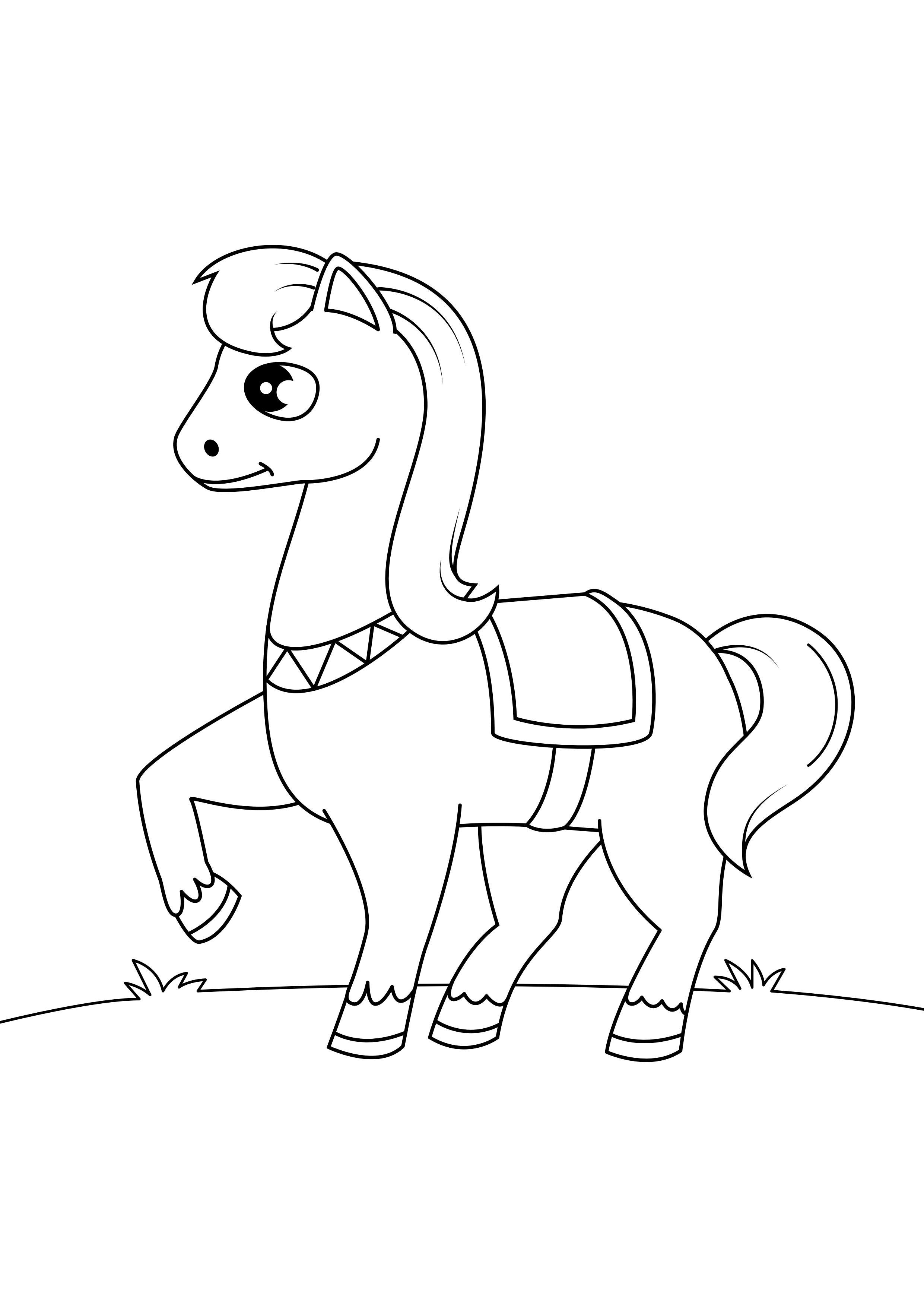 cavalo em movimento Página para colorir cavalo em movimento