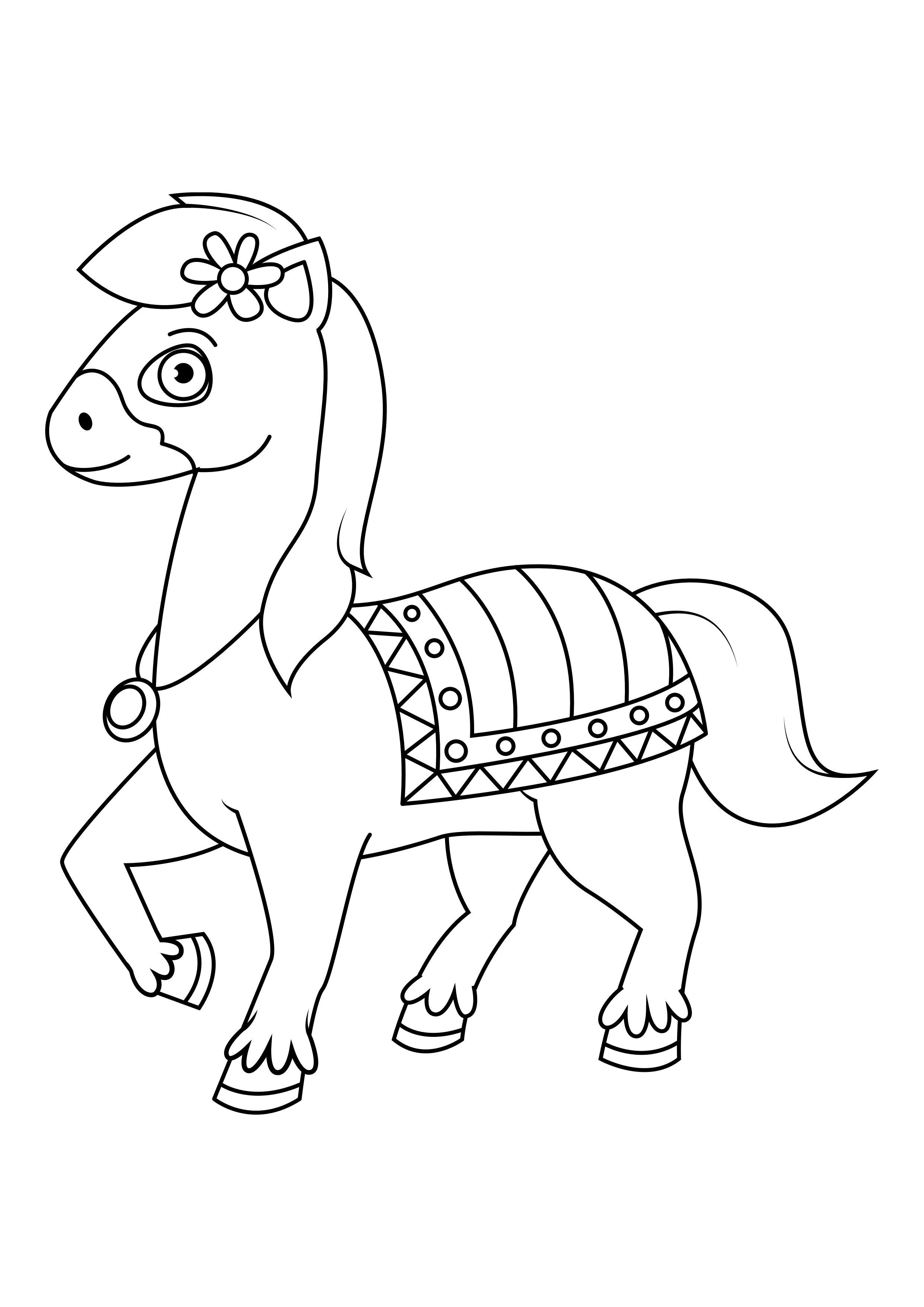cavalo em movimento Página para colorir cavalo em movimento