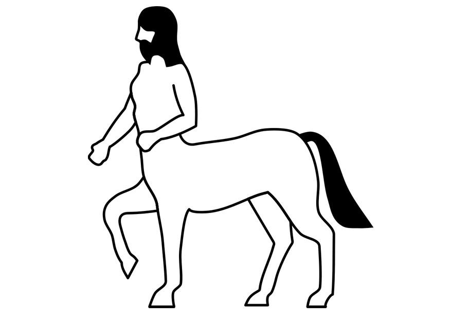 centauro Página para colorir centauro