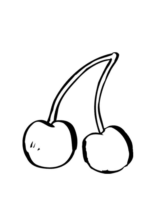 cerejas Página para colorir cerejas