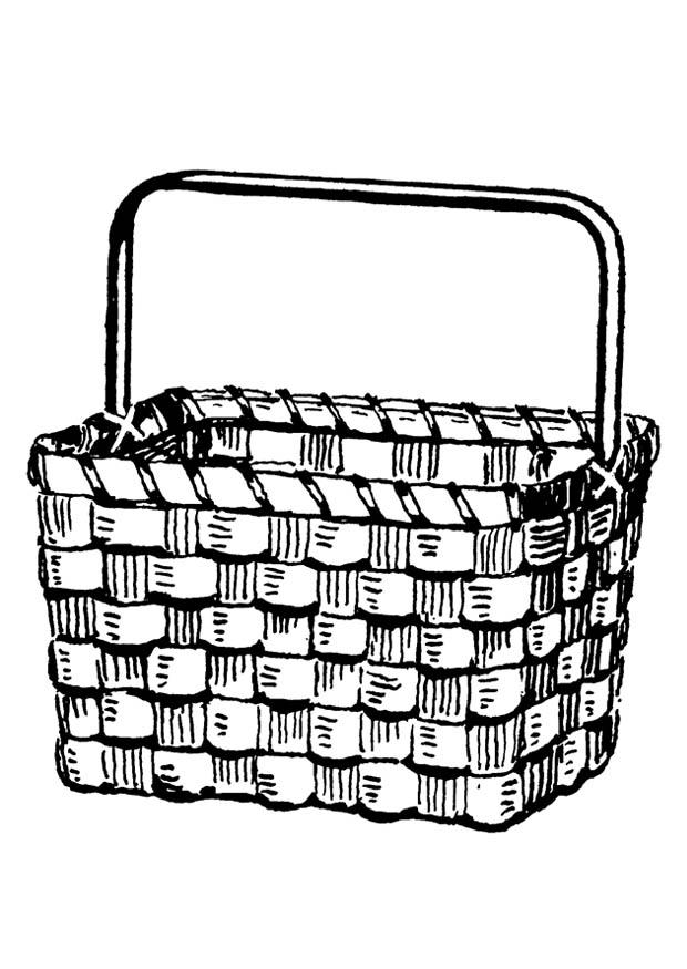 cesta Página para colorir cesta