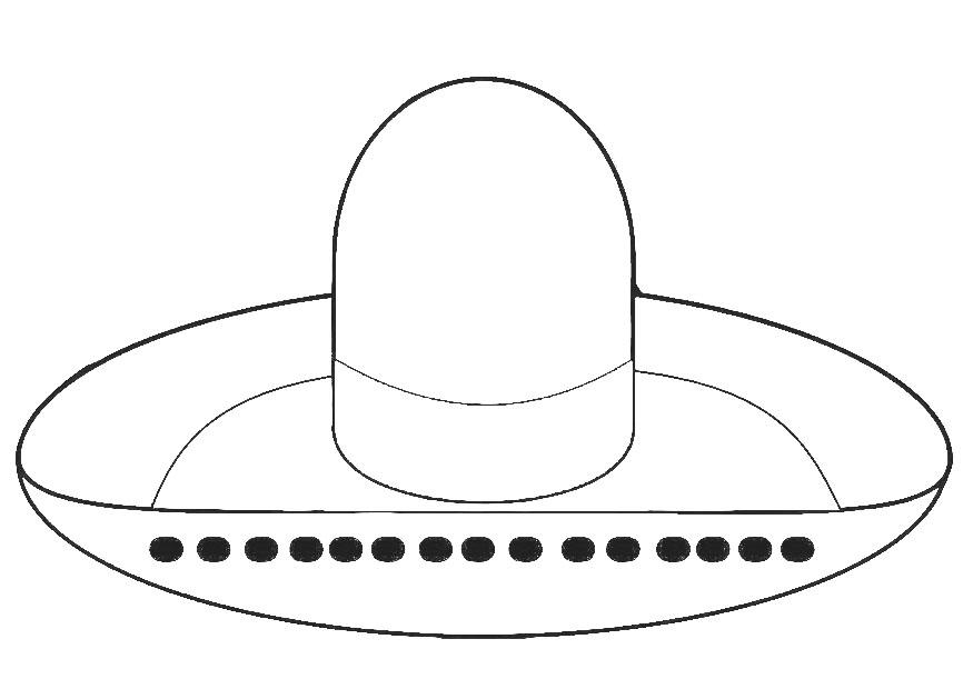 chapA©u - sombrero Página para colorir chapA©u - sombrero