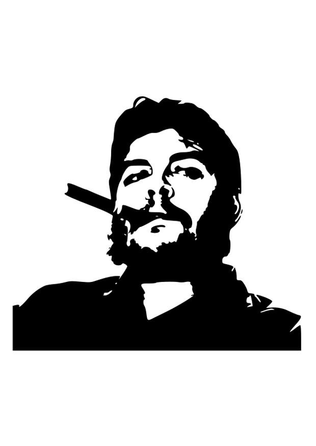 che guevara Página para colorir che guevara