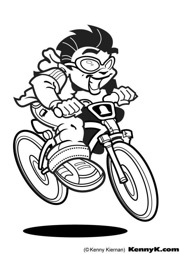 ciclista Página para colorir ciclista
