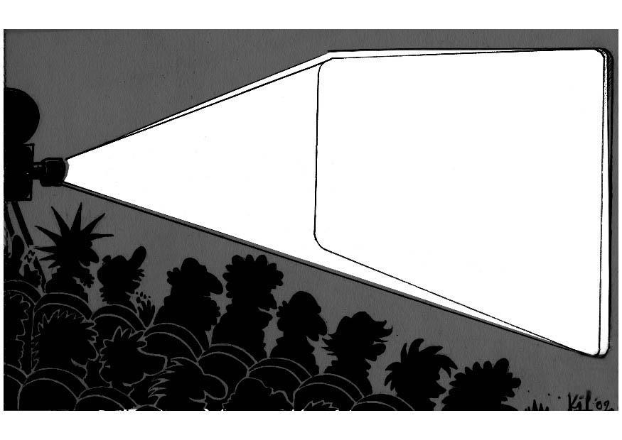cinema em branco Página para colorir cinema em branco