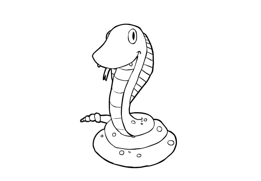 cobra Página para colorir cobra