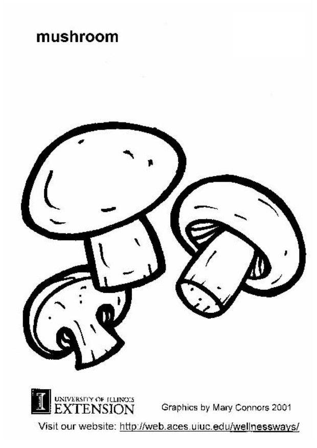cogumelo Página para colorir cogumelo
