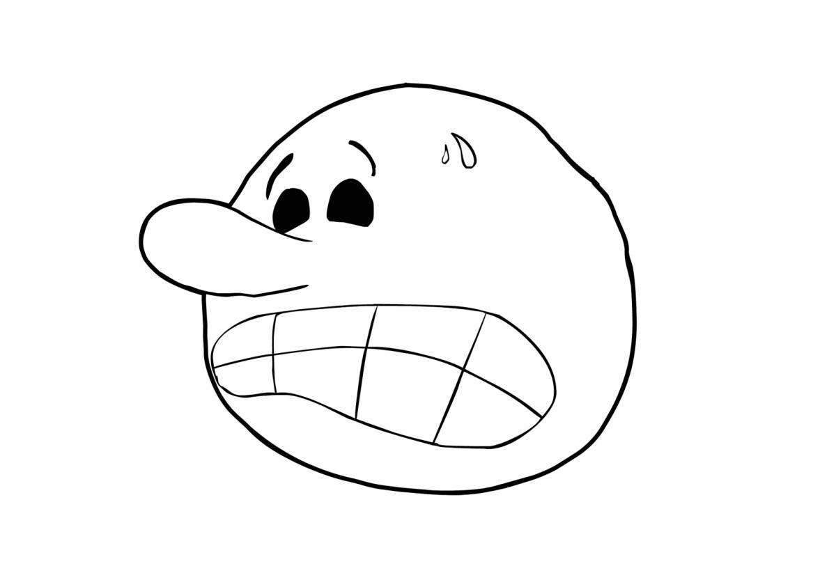 com medo (2) Página para colorir com medo (2)