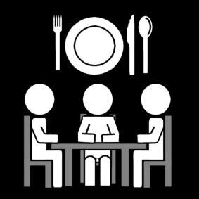 comer juntos Página para colorir comer juntos