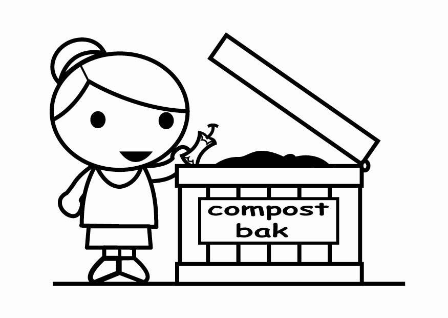 compostagem Página para colorir compostagem