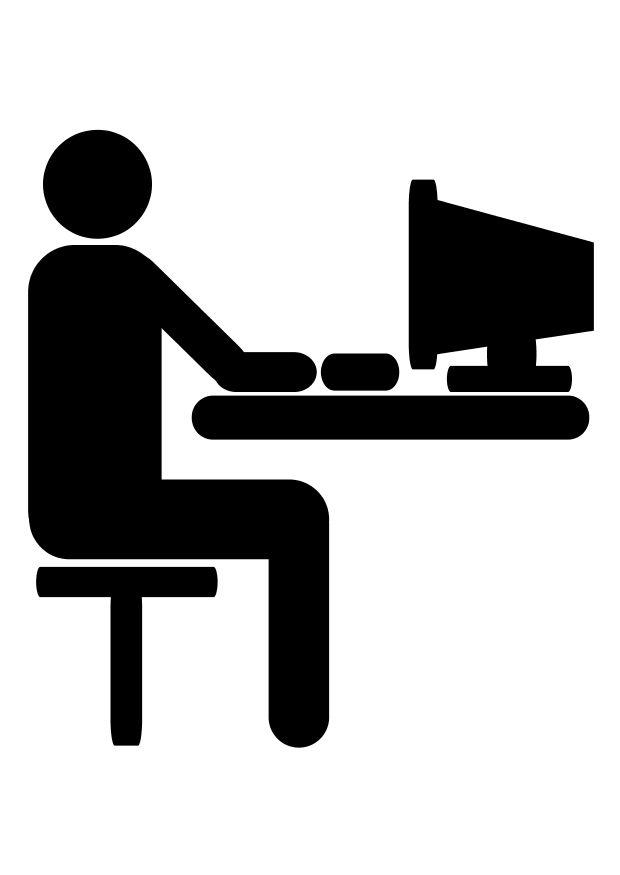 computador Página para colorir computador