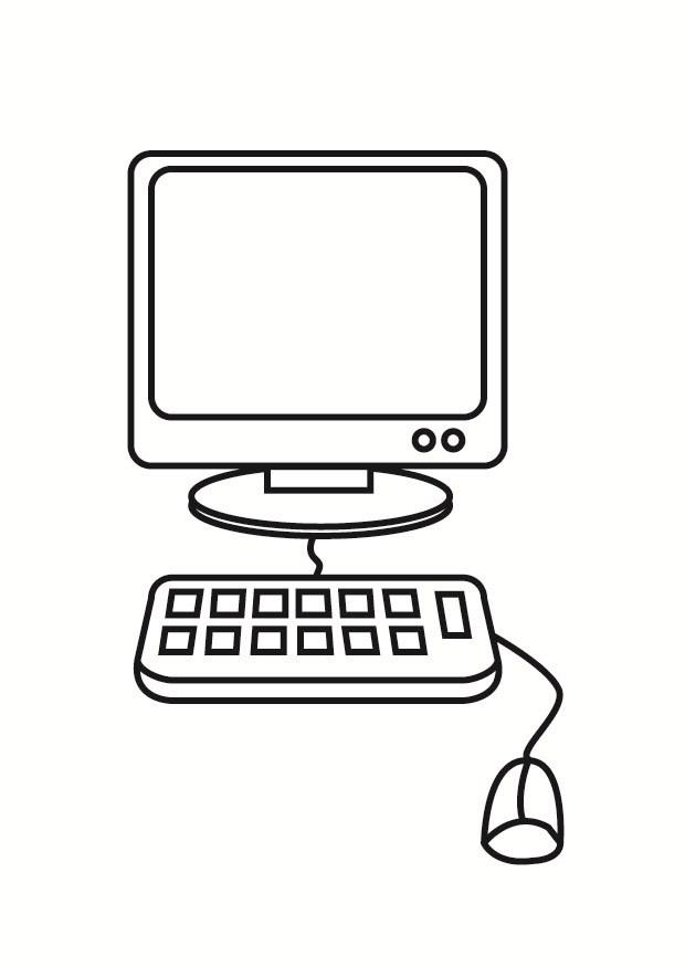 computador Página para colorir computador