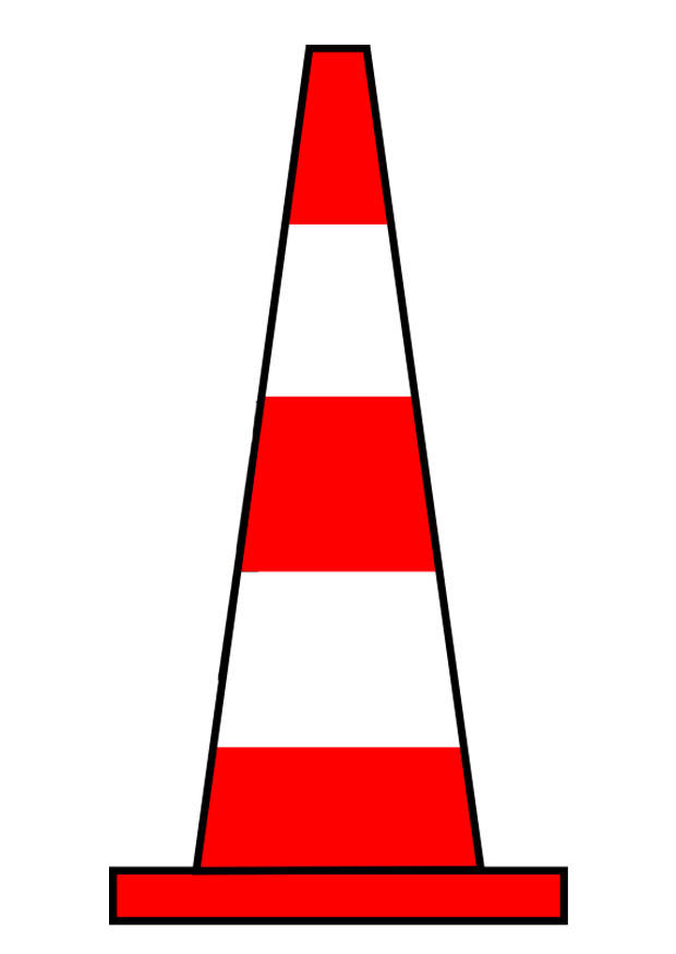 imagem cone de trA¢nsito