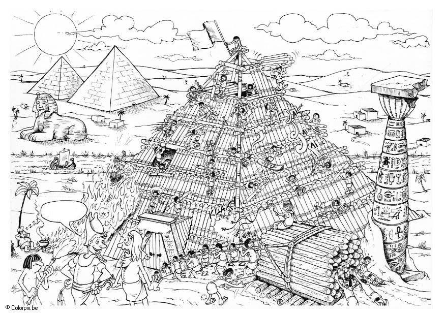 construA§A£o das pirA¢mides Página para colorir construA§A£o das pirA¢mides