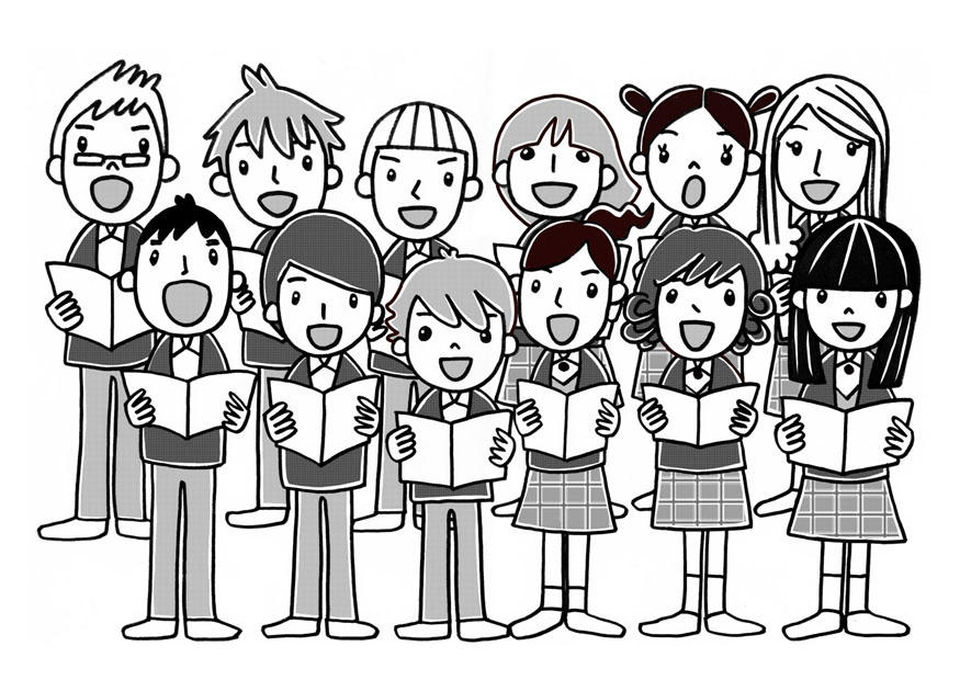 coro Página para colorir coro