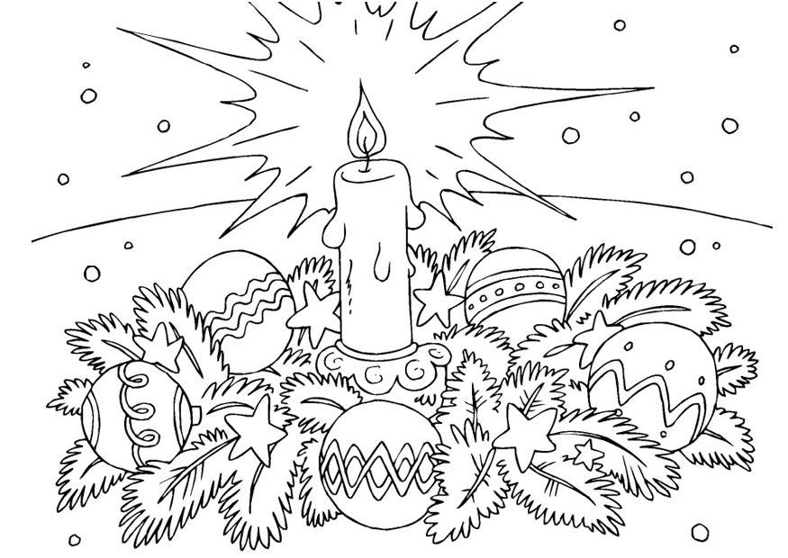 coroa de natal Página para colorir coroa de natal