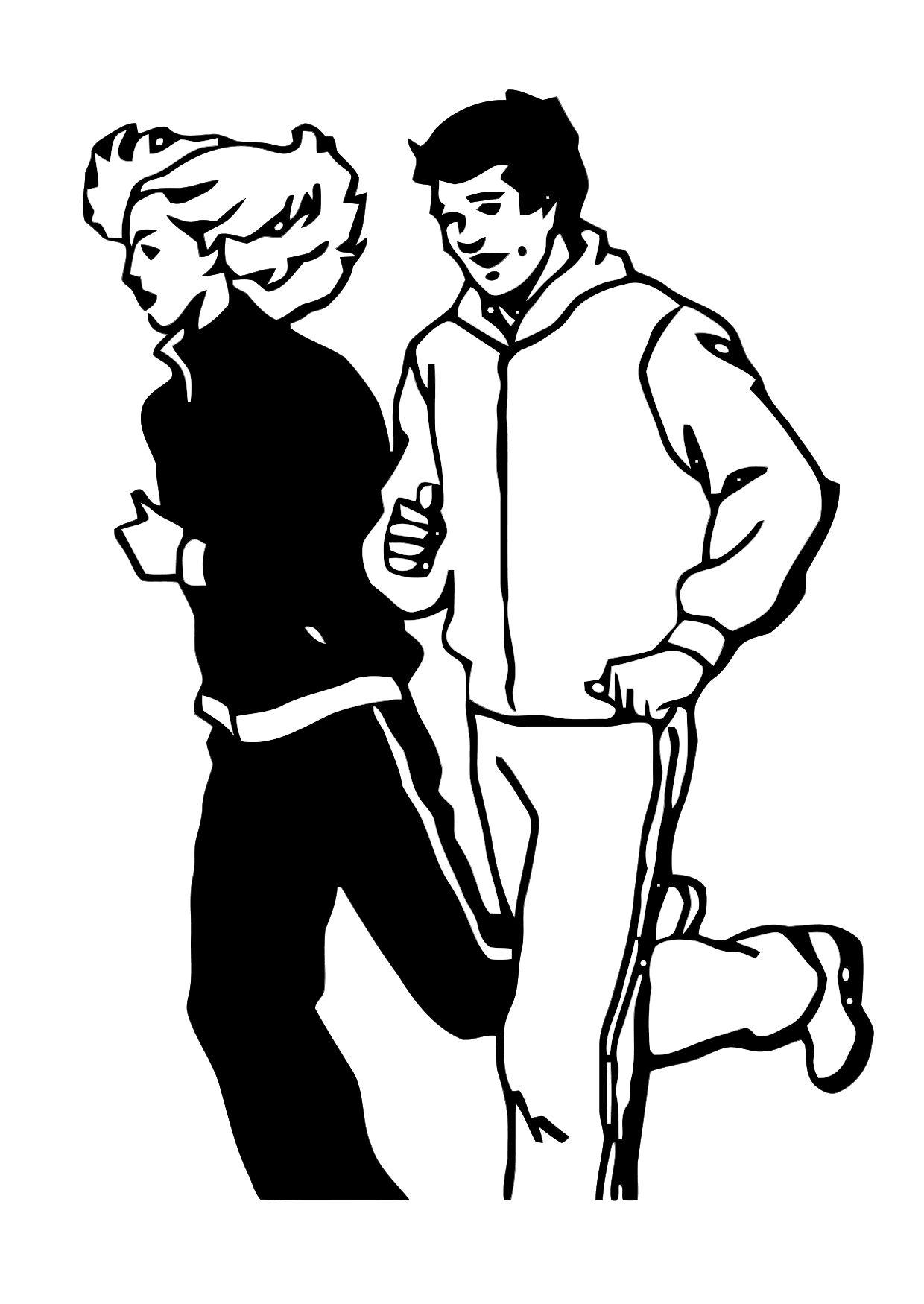 correr Página para colorir correr