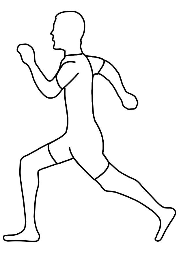 correr Página para colorir correr