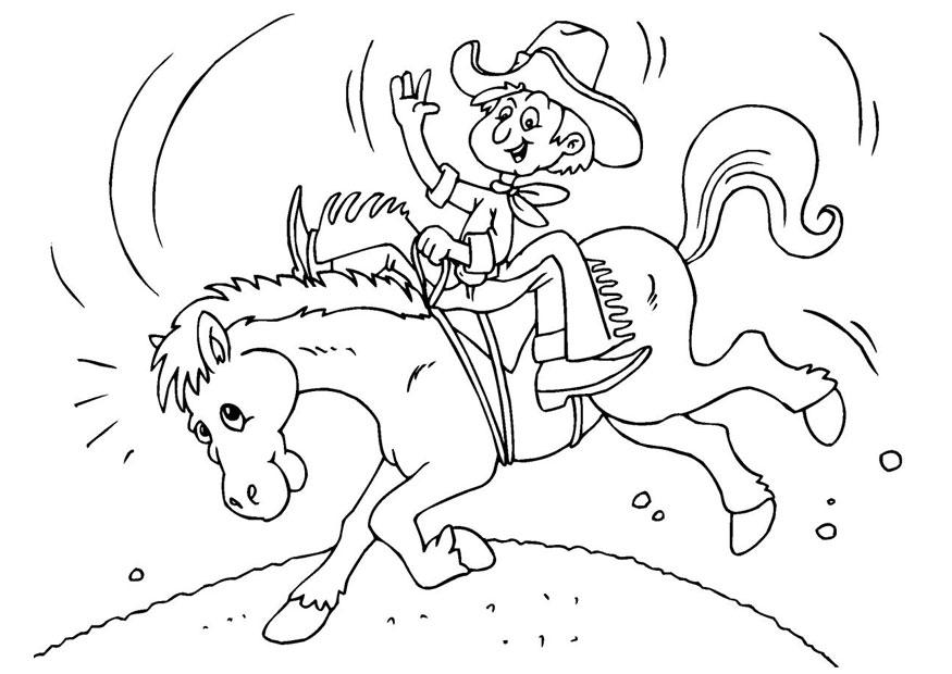 cowboy Página para colorir cowboy