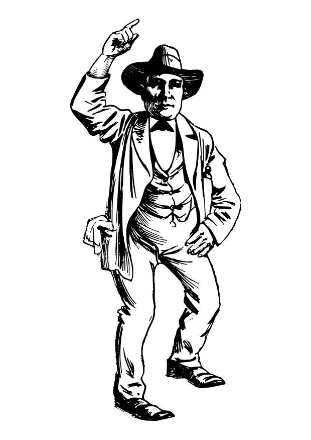 cowboy Página para colorir cowboy