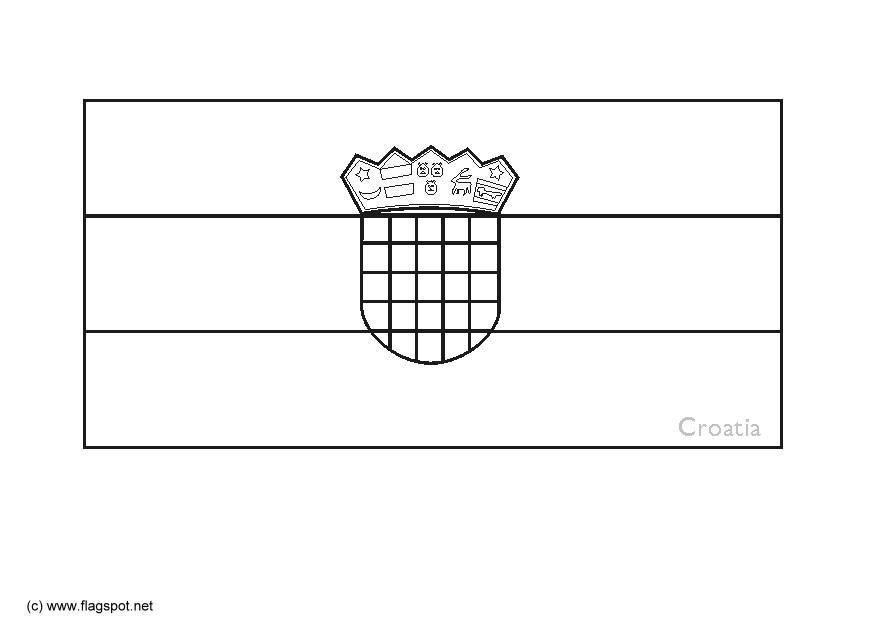 Página para colorir croA¡cia