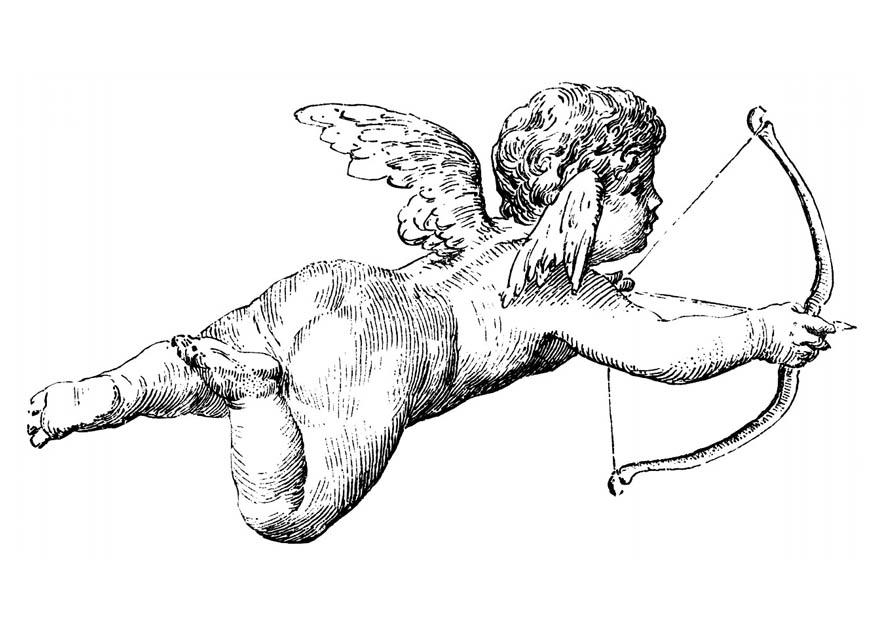 cupido Página para colorir cupido