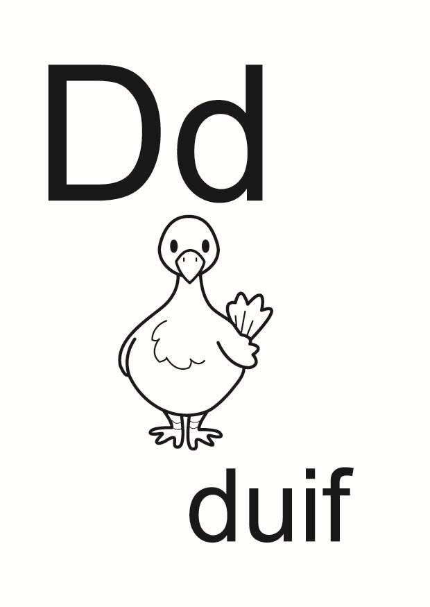 d Página para colorir d