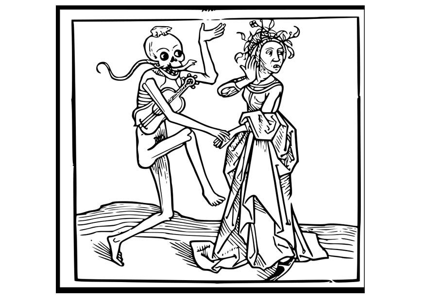 danA§a com os mortos Página para colorir danA§a com os mortos