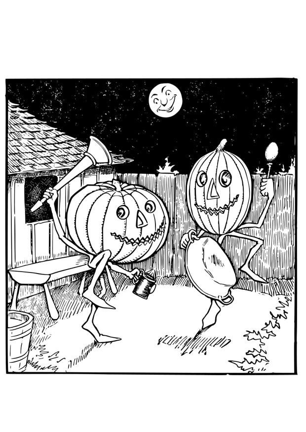 danA§a do jack olantern Página para colorir danA§a do jack olantern