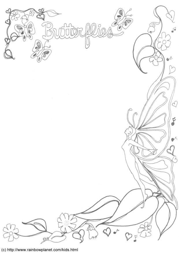 decoraA§A£o de borboletas Página para colorir decoraA§A£o de borboletas